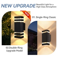 Lámpara de pared para patio, iluminación de paisaje, impermeable, Ip65, luces de pared Led para pasillo, linterna exterior, pantalla E27