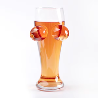 Verres à bière créatifs de style américain classique de 1 L en gros, verres à bière transparents en forme de corps de femme, vaisselle transparente, capacité de 1000 ml