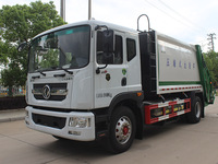 Camion à ordures compacteur Dongfeng Dolica au gaz naturel, châssis D9, 12 m³