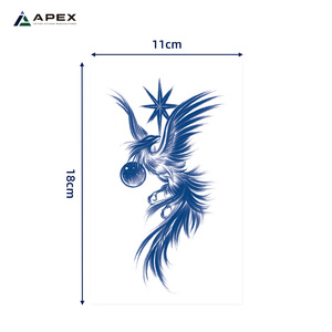 <span class=keywords><strong>Tatuaje</strong></span> Temporal <span class=keywords><strong>de</strong></span> Jugo Vegetal 80 Unidades 110x180mm Mate Azul Marino OEM Mixto - Product Image 2