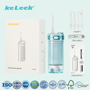<span class=keywords><strong>Irrigador</strong></span> Bucal Portátil Keleek, Resistente al Agua IPX7, Tanque de 200 ml, Limpiador <span class=keywords><strong>Dental</strong></span> Recargable para el Hogar - Product Image 1