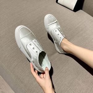 Chaussures de printemps pour femmes, ballerines décontractées en satin à talon épais, à enfiler, talon bas, chaussures tendance - Product Image 4