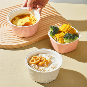 210ml Le plus récent carré coloré ramequin crème brûlée ramequin soufflé en porcelaine - Product Image 2