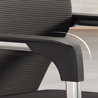 Chaise de bureau contemporaine en maille métallique de haute qualité, dossier haut, pour ordinateur, administrative, pour les chaises de réunion, vente chaude