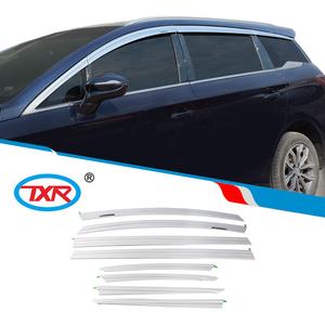 แผ่นเบี่ยงหน้าต่างตัวป้องกันน้ำกันแดดกันแดดแบบโครเมียมอุปกรณ์เสริมอัตโนมัติกระบังหน้าประตูสำหรับเพลง BYD สูงสุด<span class=keywords><strong>2018</strong></span>- - Product Image 1