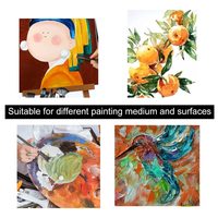 Pinceaux de peinture professionnels Xin Bowen en gros, fournitures d'art, pinceaux de peinture professionnels avec sac en toile et couteau à palette