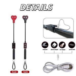Nuevo Juguete Sexual con Descargas Eléctricas en Forma de Corazón, Látigos de Cuero para Bondage y Coqueteo, Productos SM - Product Image 3