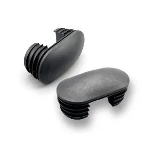 40*80 Tube ovale en plastique avec bouchon pour embout PE pour pied de chaise de meuble Tube en acier inoxydable Tube en aluminium 25*50