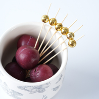 Brochette en bambou de 9cm, baguettes de cocktail jetables, cure-dents apéritif