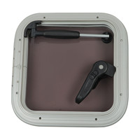 Hublot carré pour bateau, trappe de pont marine avec vérin à gaz, étanche, accessoire pour yacht et camping-car