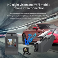Caméra DVR de voiture WiFi 4G K19 Double objectif Full HD 1080P Écran 2,0 pouces Suivi GPS Dashcam avec caméra de recul Enregistreur vidéo Dashcam