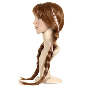 วิ<span class=keywords><strong>ก</strong></span>ผมเด็กแบบถักสองชั้นทนความร้อนสูง สำหรับคอสเพลย์เอลซ่า เจ้าหญิงแอนนา จา<span class=keywords><strong>ก</strong></span> Frozen สำหรับคนรั<span class=keywords><strong>ก</strong></span>คอสเพลย์ในวันฮาโลวีน - Product Image 5