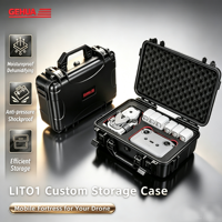Grande valise de protection pour drone, antichoc, IP65, légère, personnalisable, ODM, pour rangement d'outils, norme ISO9001, grande capacité, valise rigide