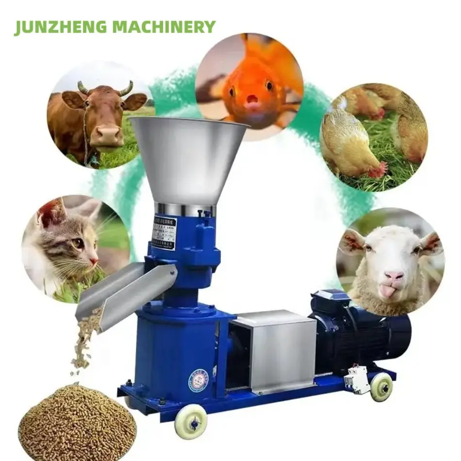 Hayvancılık ve kümes hayvanları için verimli hayvan yemi pelet makinesi