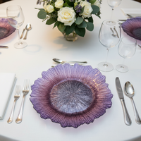 Meistverkaufte 13-Zoll Luxus-Ladeplatten aus strapazierfähigem Kunststoff, wiederverwendbar, mit individuellem Muster für Zuhause, Hotel, Hochzeit, Geburtstag, Abendessen