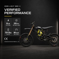 Moto électrique tout-terrain Light Bee X 2026 72V 35Ah 10000W pour la conduite hors route
