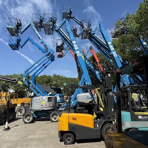 Подержанный GENIE S60 20 м электрическая самоходная телескопическая подъемная платформа с прямой ручкой максимальная высота платформы 20,5 м - Product Image 6