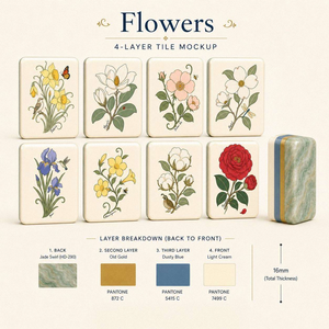 Juego de Mahjong Americano Winmax Charleston, Diseño Floral Vintage de Barco Fluvial, 160 Fichas, Telas de Microfibra, Patas Metálicas Plegables a Juego - Product Image 5