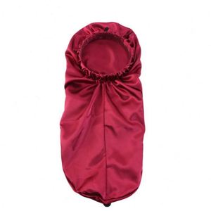 GTOP Bonnet de nuit en satin long personnalisé avec logo, à bouton, haute élasticité, pour soins capillaires, chimiothérapie, voyage, unisexe - Product Image 5