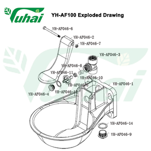 Abreuvoir d'alimentation du bétail sans pollution Abreuvoir automatique pour animaux de ferme en plastique écologique - Product Image 6