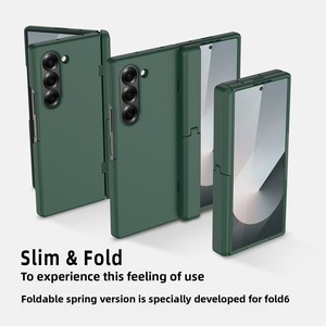 เคสกันกระแทกหน้าจอพับได้สำหรับ Samsung Z Fold6 รุ่นใหม่ พร้อมบานพับแบบสปริงและเคลือบน้ำมัน เหมาะสำหรับการใช้งานแบบครอส - Product Image 2