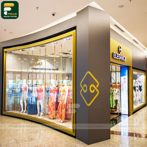 Étagère de présentation de vêtements de style nordique, armoire à vêtements en bois, étagère ouverte, aménagement intérieur de magasin - Product Image 2