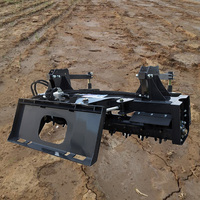 Râteau électrique de pelle rétro de pivot pour des mini chargeurs de dérapage et la tondeuse de finition pour le fosseur agricole et les tondeuses à gazon de jardinage