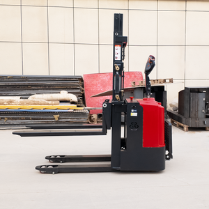 स्टैंड 4 मीटर 2 मीटर लिफ्ट ऊंचाई इलेक्ट्रिक स्टेकर पोर्टेबल फुल इलेक्ट्रिक सेल्फ लिफ्टर हाइड्रोलिक स्टेकर पैलेट ट्रक 1-3 टी लिथियम आयन - Product Image 3