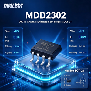 Диод безопасности NK MDD2302 для поверхностного монтажа, корпус SOT-23, напряжение 20В, внутреннее сопротивление 12В, Id6a - Product Image 1