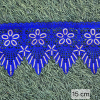 Bordure de dentelle dorée personnalisée avec paillettes, breloques et strass en cristal, broderie de bordure, ruban de dentelle