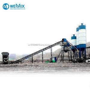 HZS60 Centrale à béton Centrale à béton stationnaire Alimentation par convoyeur à bande Mélangeur à béton alimenté par courroie - Product Image 1