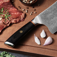 Ensemble de couteaux de chef japonais de haute qualité en acier inoxydable, écologiques, fabriqués à la main en Inde, manche en bois PAKKA, pour la cuisine (Royaume-Uni)