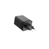 Chargeur USB rapide PD 65W au prix d'usine avec câble Type-C rétractable, adaptateur de chargeur mural portable 45W 30W QC3.0