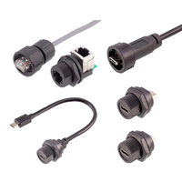 4/9 broches qualité IP67 étanche USB2.0 USB3.0 TYPE C connecteur MICRO USB femelle à mâle câble prise filetage M20 M25 USB