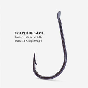 Hameçons de pêche japonais en alliage de titane forgé à pointe aiguille Umitanago avec ardillon - Product Image 5