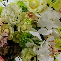 Arche de fleurs artificielles vertes et roses, support pour urne, vase, boule de fleurs, toile de fond de mariage, décoration de scène de cérémonie, allée de réception, événementiel