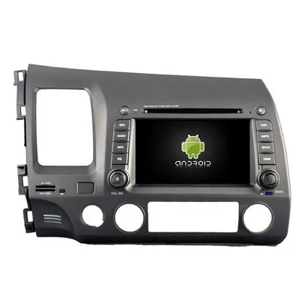 Newnavi 7 inç dokunmatik ekran Android 10 araba Stereo DVD GPS Honda Civic 2006-2011 için NAVI multimedya sistemi