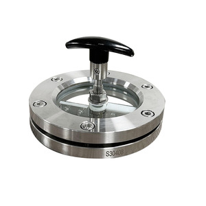 Vitre de contrôle sanitaire à bride en acier inoxydable Conan DN80 DN100 DN125 DN150 DN200 avec grattoir et brosse pour pipeline - Product Image 1