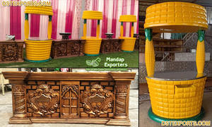 Carrito de Comida Moderno Estilo Rehdi de Madera para Decoración de Eventos y Bodas con Diseño y Tamaño Personalizados - Product Image 3