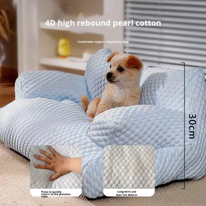 Lit pour animaux de compagnie de grande taille Ice Bean Winter Cool Feeling, en mousse à mémoire de forme, confortable et doux, en forme de banane, pour une utilisation en extérieur - Product Image 4