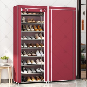 Meuble à chaussures simple multi-niveaux pour entrée <span class=keywords><strong>de</strong></span> maison, rangement anti-poussière, armoire à chaussures pour dortoir et logement locatif, robuste, durable et peu encombrant - Product Image 3