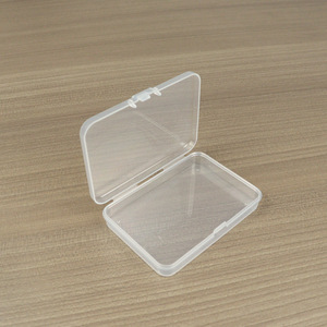 Rectangular Plastic Storage Box 8.5x6x1.5cm Transparent Cover For Jewelry Card Sticker Fishing Gear Organization - Product Image 4