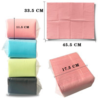 125 pièces de coussinets jetables pour tatouage, housses de table pour tatouage, serviettes dentaires pour patients, accessoires de tatouage, bavoirs noirs