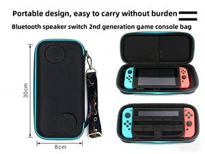 Custodia 3-in-1 in EVA per Nintendo Switch 2 con Power Bank da 8000mAh, Doppi Altoparlanti <span class=keywords><strong>Bluetooth</strong></span> e Borsa da Viaggio Antiurto 30x15x8cm - Product Image 4