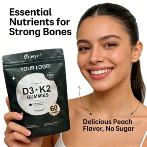 ויטמין <span class=keywords><strong>D3</strong></span> K2 גומי 5000 IU + K2 200mcg, מגנזיום, עוצמה נוספת, ספיגה אולטימטיבית לעצמות, שרירים - מבצע חם באיחוד האירופי ובארצות הברית, מותג פרטי (OEM) - Product Image 4