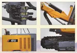 KT12 28Meter Depth 115-152mm DTH Diesel Portable Crawler Down The Hole Drill Rig Blasting Drill Rig