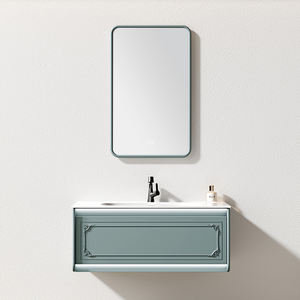 Blaue Waschraum-Eitelkeit direkt moderne Großhandel wasserdichte Badezimmers chrank Eitelkeiten mit Doppel waschbecken und Spiegel - Product Image 6