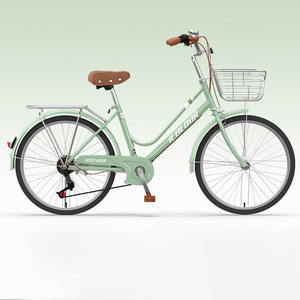 Vélo de <span class=keywords><strong>ville</strong></span> confortable pour femmes, vélo pour dames de <span class=keywords><strong>24</strong></span>/26 <span class=keywords><strong>pouces</strong></span> avec selle réglable pour une utilisation quotidienne par les adultes - Product Image 1