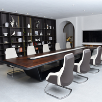 Bureau de direction contemporain sur mesure ODM/OEM, table de réunion moderne en bois pour bureau commercial