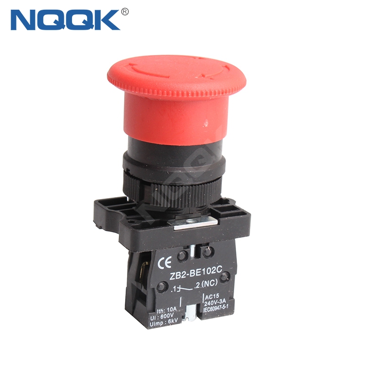 XB2-ES542 NC ZB2-BE102C N/C 600 в 10A красный гриб головы поворот для выпуска кнопочный переключатель